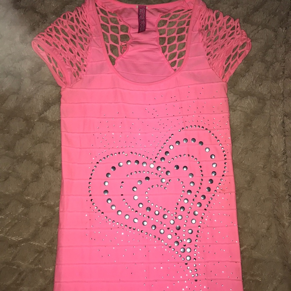 Pink bandage dress